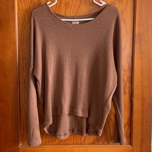 Light Brown Simple Sweater